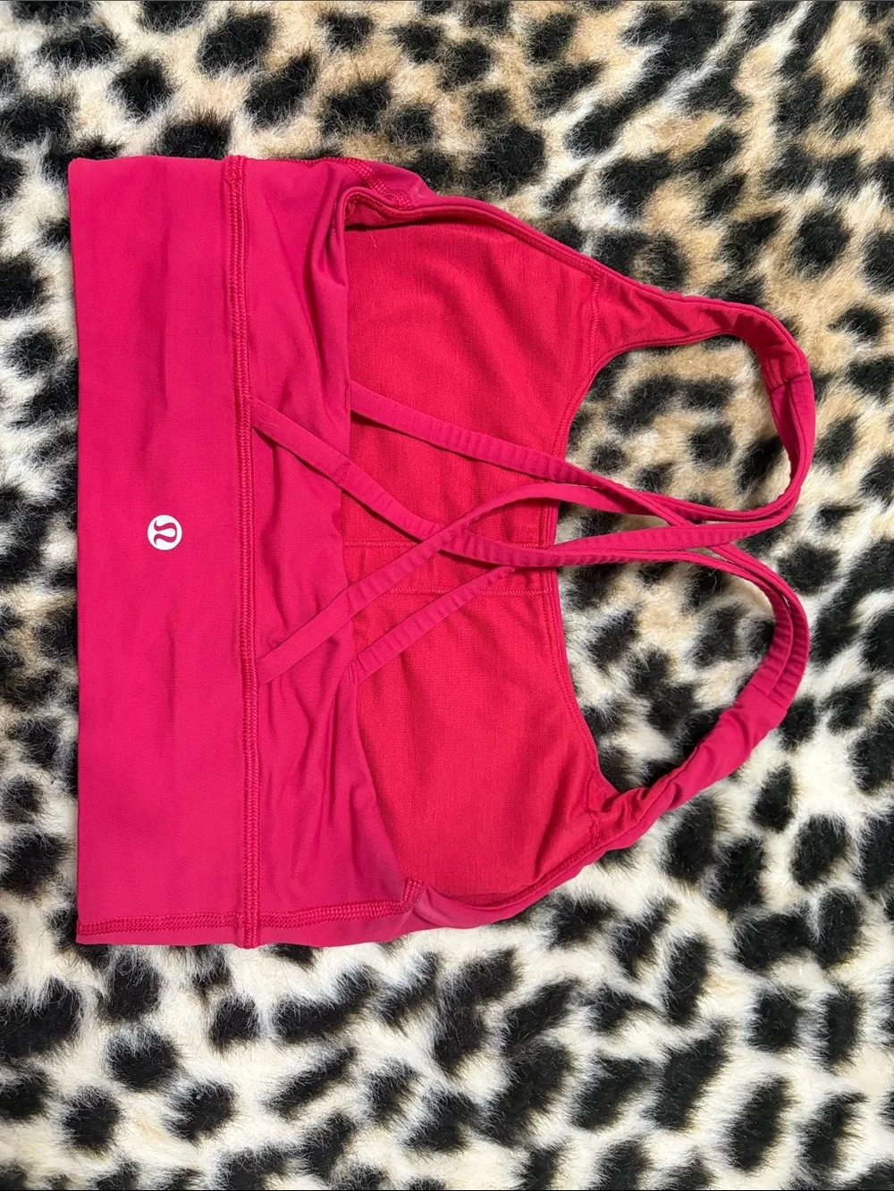 lululemon athletica Fuchsia Pink Strappy Sports Bra
